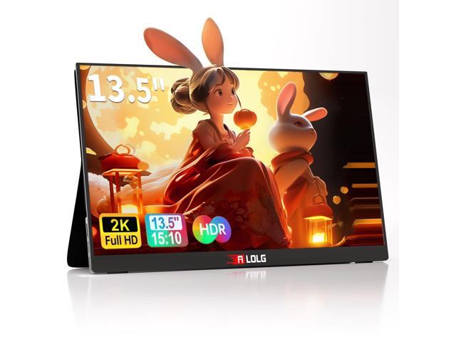 13.5''Portable Monitor for latop,2K FHD 60HZ Laptop Monitor Screen,USB-C and HDMI Inputs, Ultra-Slim IPS Panel with HDR and Premium Smart Cover &...