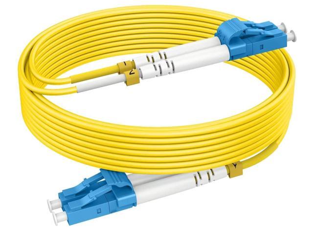 Single Mode Fiber Patch Cables OS2 LC to LC 20m(65ft), Options 7inch~1000ft, SM Singlemode Fiber Optic Cable 10G SMF LSZH Duplex 9/125m OD 2.0mm...