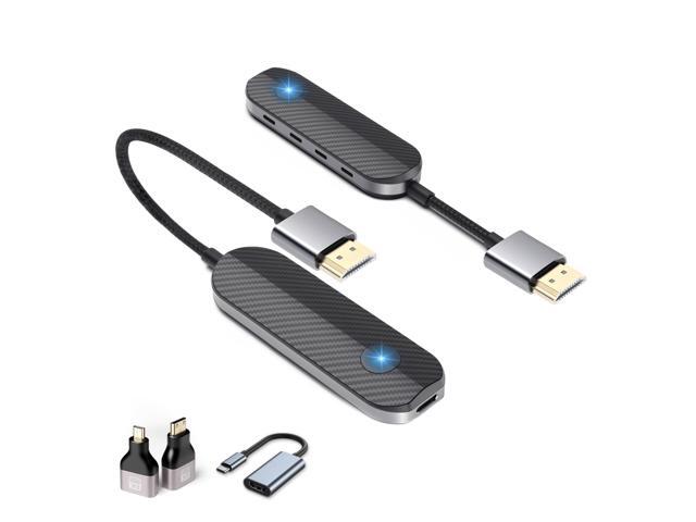 iShare Pro Kit All-in-One Wireless HDMI Transmitter and Receiver, Premium Carbon Fiber Design, 4K Decoding 1080P 60Hz, 328ft Long Range, Includes.
