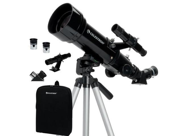 Travel Scope 70 Portable Refractor Telescope 70mm Aperture, Fully-Coated Glass Optics Includes Tripod, Backpack & Software Ideal for Beginners &.