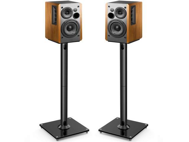 Universal Floor Speaker Stands for Surround Sound up to 22LB, 27.56 Inch Bookshelf Speaker Stand for Klipsch, Polk, Yamaha & Other Large Satellite,...