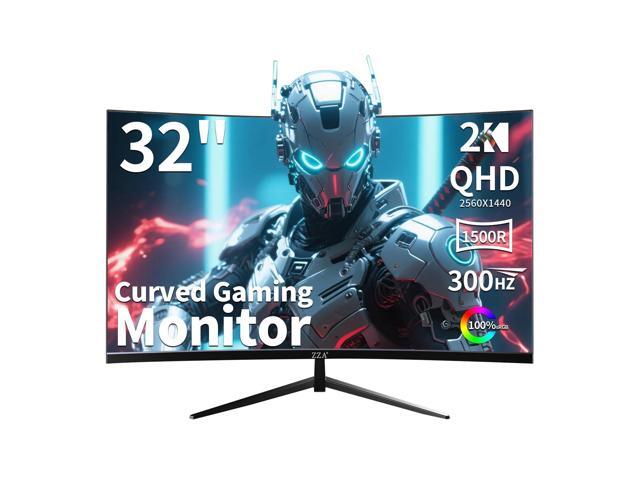 32 Inch Curved Gaming Monitor, QHD 2560x1440, Ultra 300Hz & 240Hz Refresh Rate, Computer Monitor VA Panel,1500R, 1ms, HDR, AMD FreeSync Premium,...
