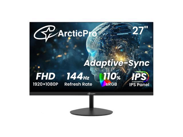 27 Inch Monitor 144Hz, FHD 1080p Computer Monitor, IPS Gaming Monitor, Adaptive Sync, 110% sRGB, 1ms, 3-Sided Frameless, Ultra Slim, VESA...
