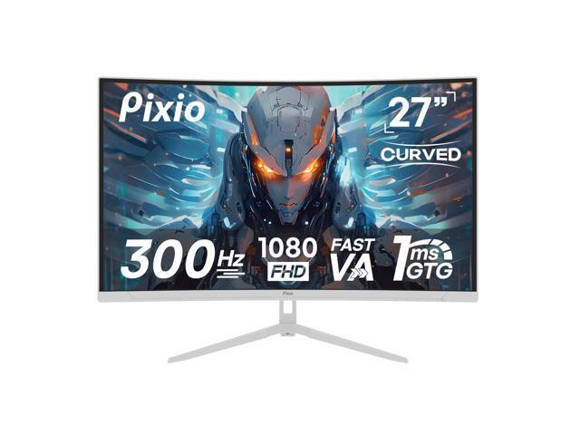 PXC279 Wave White 27 inch 300Hz Refresh Rate FHD 1080p Resolution 1650R Curved Fast VA Panel 1ms GTG Response Time Adaptive Sync HDR Curved Gaming...