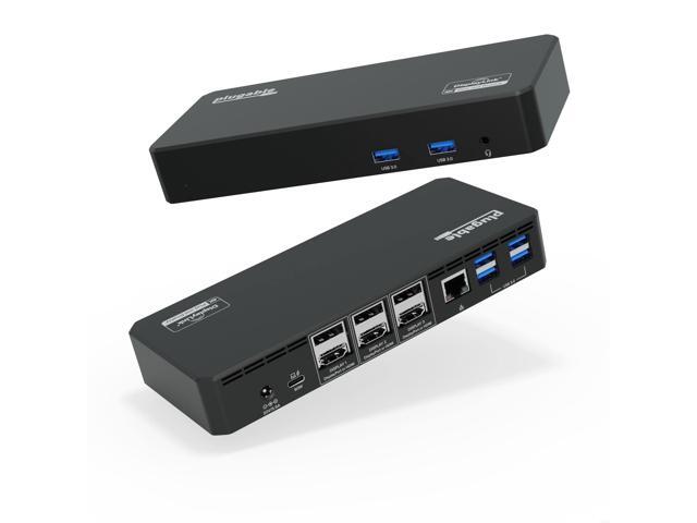 12-in-1 USB C Triple Monitor Docking Station, Triple 4K Displays with 3X HDMI or 3X DisplayPort, Compatible with Mac, Windows, Thunderbolt, USB4,...