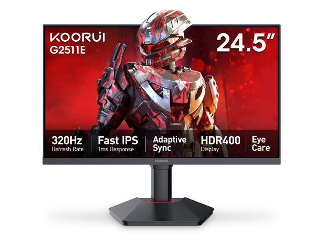 G2511E 24.5 Inch Gaming Monitor, 320Hz 1ms Fast IPS PC Monitor, FHD 1080P, HDR 400, 95% DCI-P3 Color Gamut, Adaptive Sync Compatible, Ergonomic...