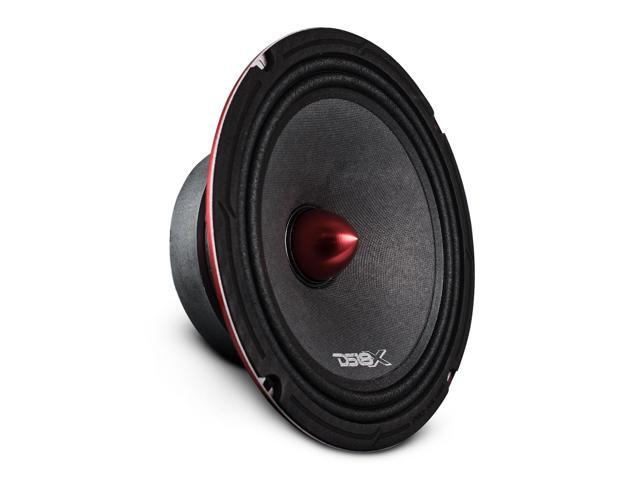 PRO-X8BM Loudspeaker - 8', Midrange, Red Aluminum Bullet, 550W Max, 275W RMS, 8 Ohms - Premium Quality Audio Door Speakers for Car or Truck Stereo...