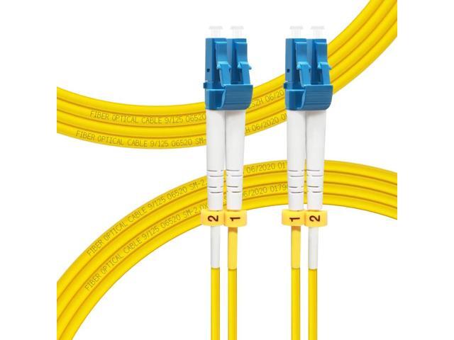 5M/16ft OS2 LC to LC Fiber Patch Cable Length Options: 0.2m-300m 1G/10GB Single Mode Duplex 9/125um SMF Fiber Optic Cable Cord LSZH...