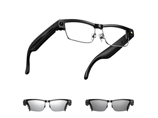 AI Smart Glasses with Camera, 8MP HD Video Recording, Real-Time Translation, Voice Assistant, camera glasses,ai glasses,Open-Ear Audio, Metal...