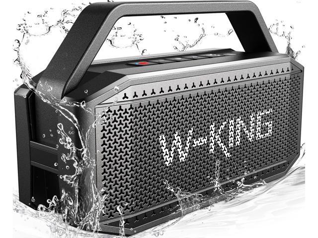 Loud Bluetooth Speaker, 100W Max IPX6 Portable Outdoor Speakers Bluetooth Wireless/60W Deep Bass Radiator/2 Subwoofer/2 Pairing/40H/TF/AUX/EQ, IPX6...