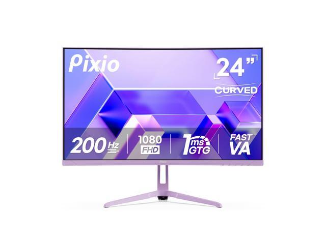 PXC248 Wave Purple 24 inch 200Hz Refresh Rate FHD 1080p Resolution 1500R Curve Fast VA Panel 1ms GTG Response Time Adaptive Sync HDR Curved Gaming...