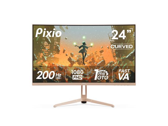 PXC248 Wave Beige 24 inch 200Hz Refresh Rate FHD 1080p Resolution 1500R Curve Fast VA Panel 1ms GTG Response Time Adaptive Sync HDR Curved Gaming...