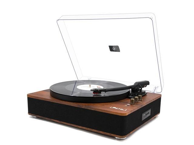 Record Player Turntable with Built-in Speakers and USB Play & Recording Belt-Driven Vintage Phonograph Record Player 3 Speed for Entertainment and.