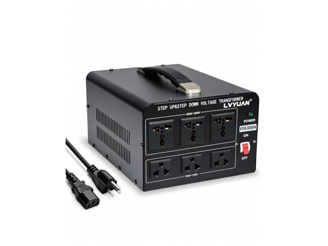 5000 Watt Voltage Converter Transformer Heavy Duty Step Up/Down AC 110V/120V/220V/240V Power Converter with 3 US Outlets, 3 Universal Outlets,...