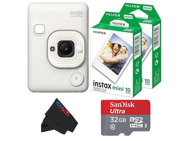 Mini LiPlay Hybrid Instant Camera with Mini Film (Misty White, w/ 20 Film Sheets)