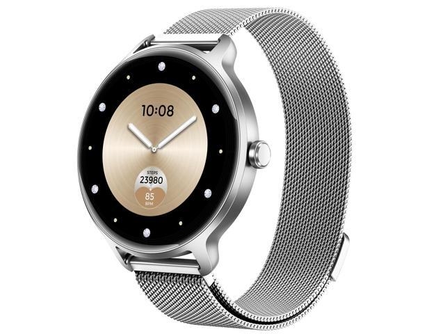 Smart Watch for Women, 1.27' AMOLED Screen Smartwatch with Answer/Make Call for iPhone/Android/Samsung, Fitness Tracker with 120+ Sport Modes,...