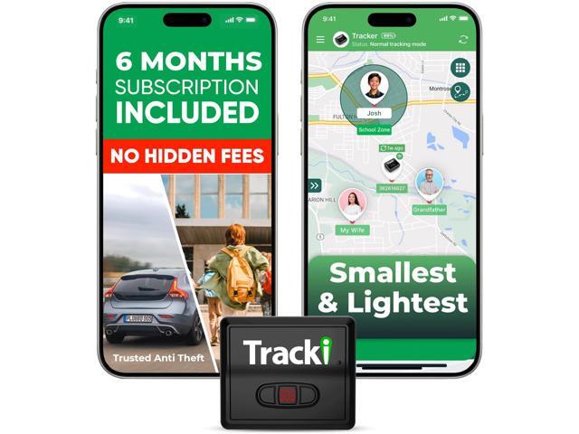 Mini GPS Tracker, 6-Month Subscription Included Universal Compact 4G LTE Tracker for Vehicles, Bags, Luggage & Everyday Assets SOS Button, App...