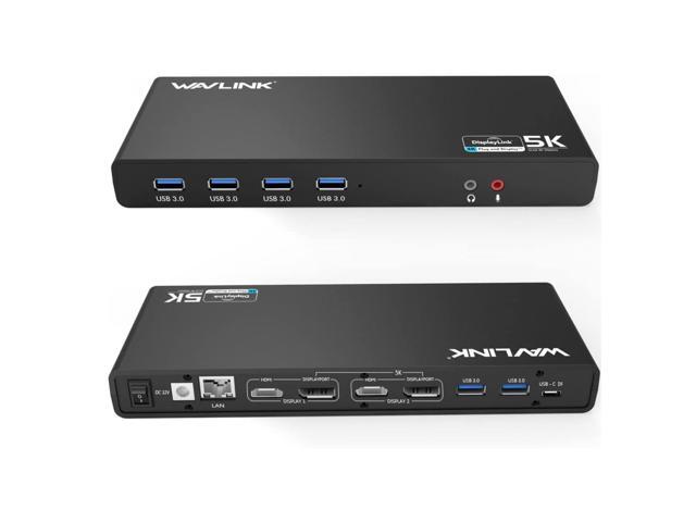 Pro Dual 4K@60Hz Universal Docking Station USB 3.0/USB-C Laptop Dock for Mac (M1-M5, Neo) & Windows 2 HDMI/DP, Gigabit Ethernet, USB 3.0 Home...