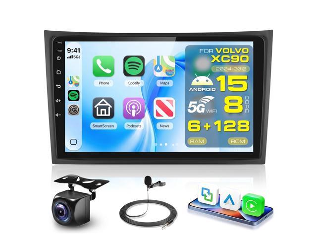 8 Core 6G+128G Car Radio Stereo for Volvo XC90 2004-2013 with 5G WIFI DSP Wireless Carplay Android Auto, 10.1''1280P IPS Touch Screen Radio with...