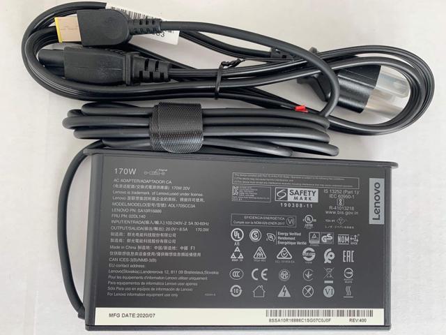 Original Slim Version 170W AC Adapter for Thinkpad P53, P70, P71, P72, P73, Compatible with P/N: SA10R16886, ADL170SCC3A, 02DL140