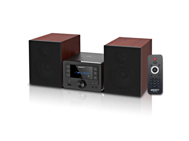 Bluetooth Stereo System 40W for Home, CD Player with Wireless Streaming, MP3/USB/Audio in/FM Radio, Powerful Home Audio Sound System