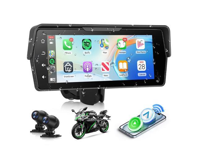 Motorcycle CarPlay Screen 6.86 Inch Portable Wireless Carplay Android Auto for Motorbike IP68 Waterproof Touchscreen, Supports Airplay & Android...