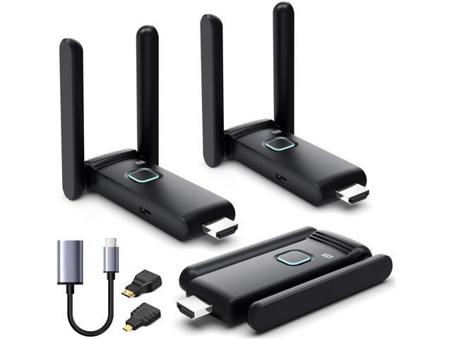 Wireless HDMI 2 Receivers and Transmitter,Up to 6 RXs,No Hot,Plug and Play,2.4/5.8GHz Wirelessly Stream to Multiple Screen,50M/165FT,Wireless HDMI.