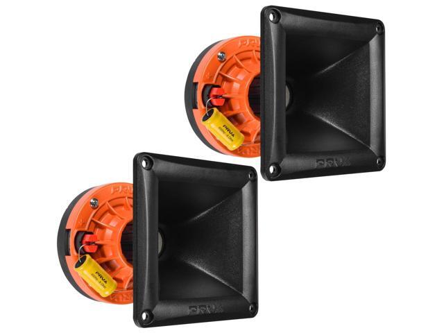 2X WG270Ph Horn Driver - 1' Exit Phenolic Compression Driver 150 Watts 8 Ohm with Compact Exponential Horn for Car Audio - Midrange Vocal Driver (2.