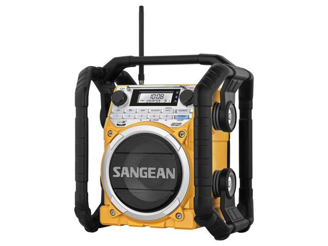 U4 Weather Alert Radio with Bluetooth, AM/FM, Aux-in Ultra Rugged Rechargeable Digital Tuning Radio, Yellow