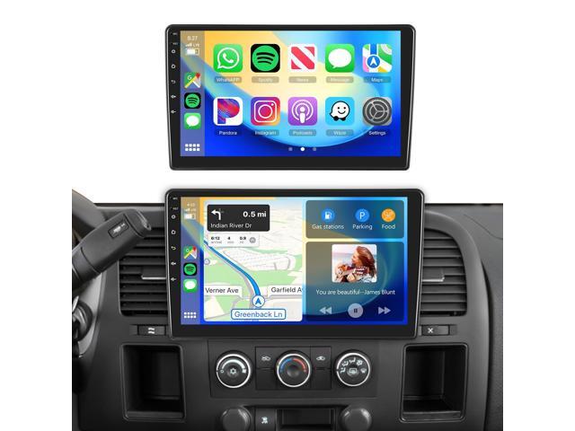 Car Radio Stereo for Chevy Silverado 2007-2013 Tahoe GMC Sierra Yukon 2G+64G, 10.1' Touch Screen/Wireless CarPlay/Android Auto/DSP...