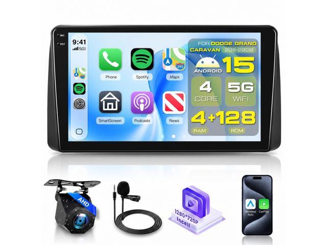 4G+128G for Dodge Grand Caravan Car Radio 2011-2020 Chrysler Town & Country 2011-2016, 9' in-Cell Touch Screen Car Stereo with WiFi DSP Wireless.