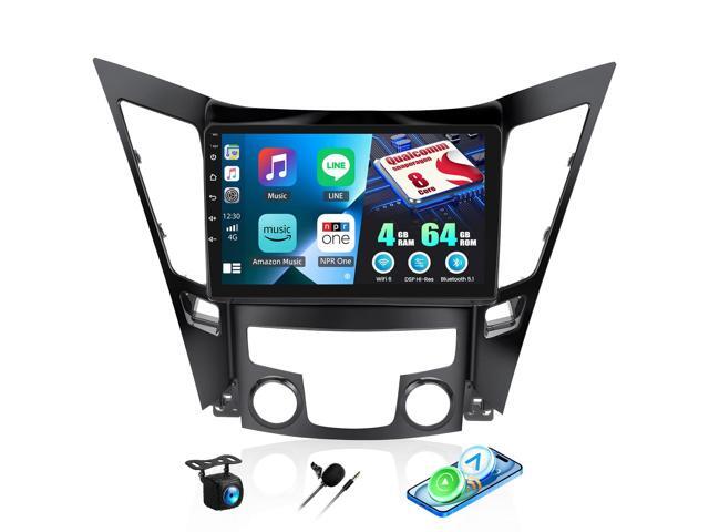 Qualcomm 8-Core 4G+64G Radio for Hyundai Sonata 2010-2015 Android Car Stereo Wireless CarPlay Android Auto 9 Inch Touchscreen GPS Bluetooth 5.1 DSP...