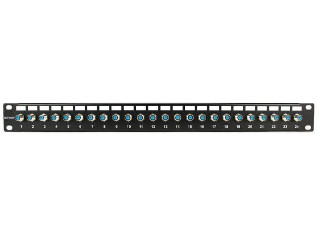 Networx Coaxial Patch Panels (24 Port, F-Connector 3ghz)