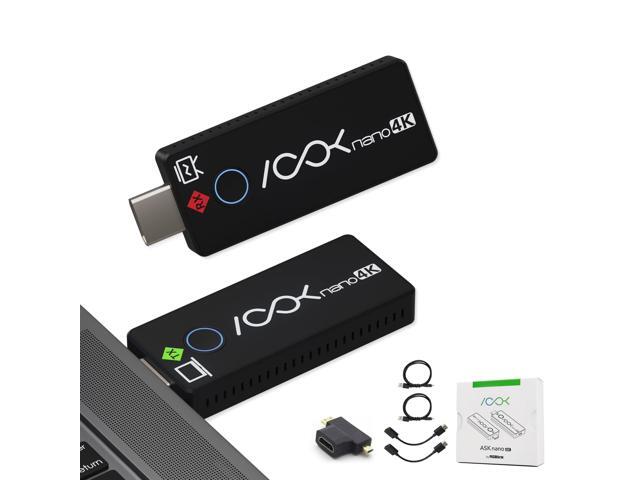 4K Wireless HDMI Transmitter & Receiver, Wireless HDMI Extender Presentation Kit for Meeting Room, 131ft Low-Latency, PC to TV, Plug &...