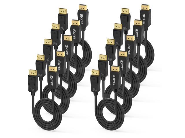 Displayport to Displayport Monitor Cable 3ft 10-Pack