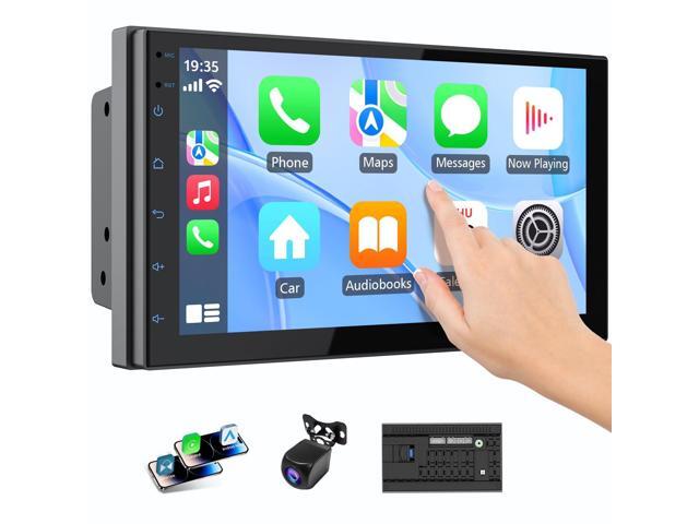 Double Din Car Radio with Wireless CarPlay & Android Auto, 7' HD Touchscreen Car Stereo with Mirror Link, Backup Camera, GPS Navigation, Bluetooth,...