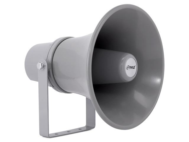 Indoor Outdoor PA Horn Speaker - 9.7 Inch 20-Watt Power Compact Loud Sound Megaphone w/ 400Hz-5KHz Frequency, 8 Ohm, 70V Transformer, Mounting For...