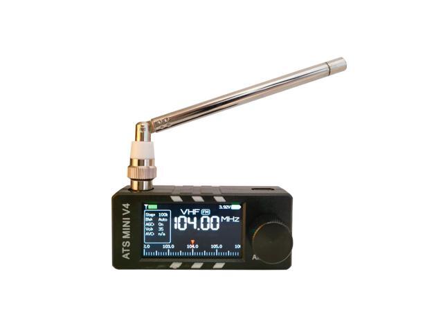 Upgraded ATS MINI V4 Radios, SI4732 Pocket Shortwave Radio, Portable abs v4 ATS mini AM/FM/LSB/USB Full Band Receiver, Speaker and Hi-Z, Small am.