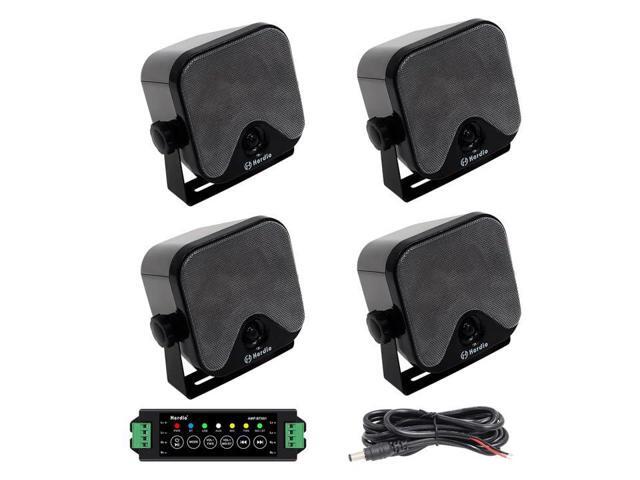 4 Inch 240W Boat Marine Bluetooth Speakers Waterproof Outdoor Speakers for Golf Cart ATV UTV RZR Camper Tractor Boat Truck Jeep Courtyard.