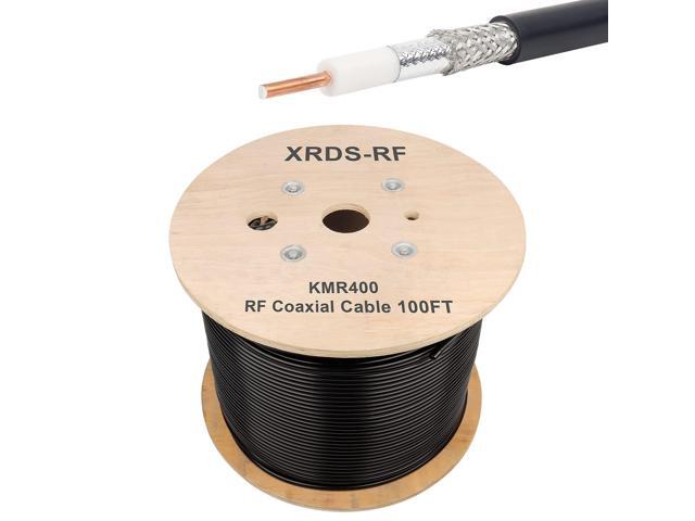 KMR400 RF Coaxial Cable 50 Ohm Low Loss Coax Cable with NO Connectors 100FT