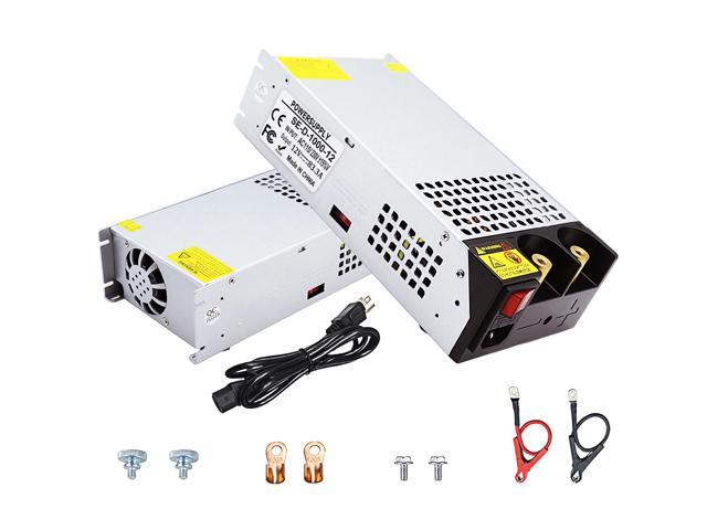 AC to DC 12V 83A 1000W Power Supply,120V to DC 12v Converter/110V to 12V DC Converter for RV Pump LED Strip CCTV Car Vacuum Stereo Disel...