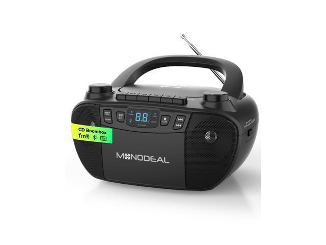 Cassette Tape Player with AM FM Radio Multi-Functional CD and Cassette Player Combo,Tape Recording,USB/AUX,AC/DC Power,Headphone Jack for Gift