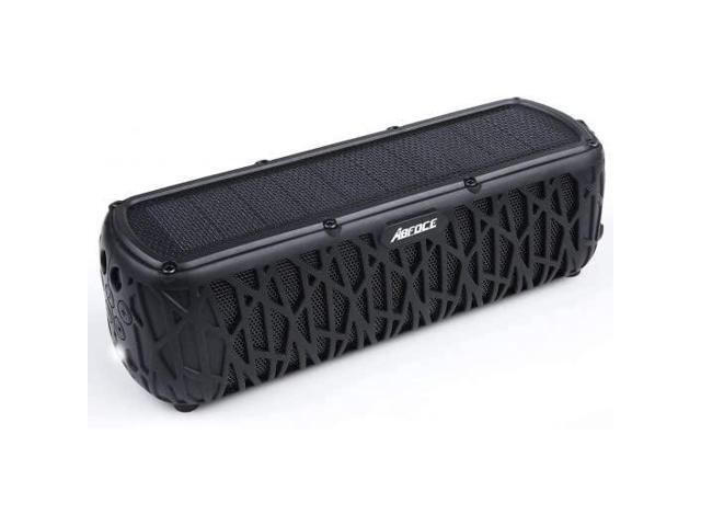 Solar Bluetooth Speaker 60 Hours Play Time 5000mAh Power Bank Outdoor Portable Wireless Dual Speaker with Mic Stereo Sound Bass, for Home, Hiking,...