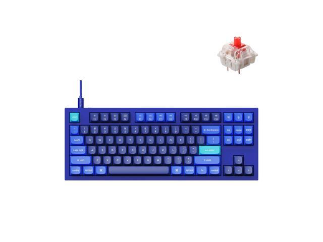 Q3 RGB Tenkeyless Layout 87-Key QMK/VIA Programmable Macro Hot-swappable Wired Custom Mechanical Keyboard with Gateron G Pro Red Switch Double...