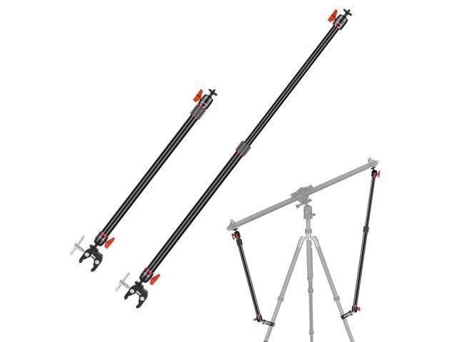 Camera Slider Support Arm Stabilizer, 2-Pack Adjustable Tripod Stability Arm for Increasing Stability in Aluminum Alloy, Extendable Poles for...