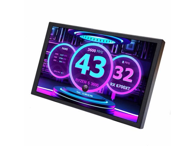 8 Inch Small Mini LCD Monitor 1280x800 IPS Screen Display for PC Case DIY Building/Laptop/Computer with Mini H/D Video Input