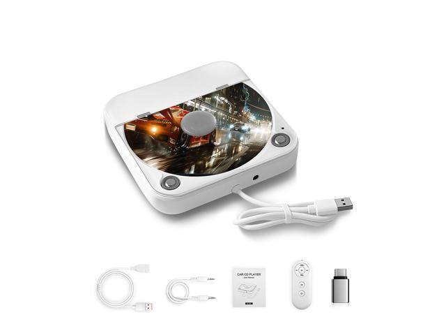 External Car CD Player with USB/AUX Port,Plug and Play,Portable Car CD Player with USB-C Adapter & Extension Cable,Universal CDs Player Compatible...