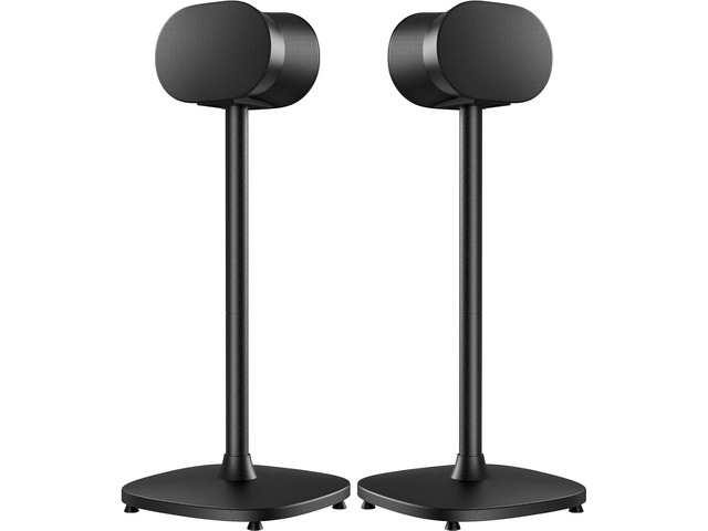 Speaker Stand Pair for Sonos Era 300 Speakers, All-Metal 32 Tall Floor Speaker Stand with Cable Management, Enlarged Base, Easy 3-Step Setup, 360Â°...