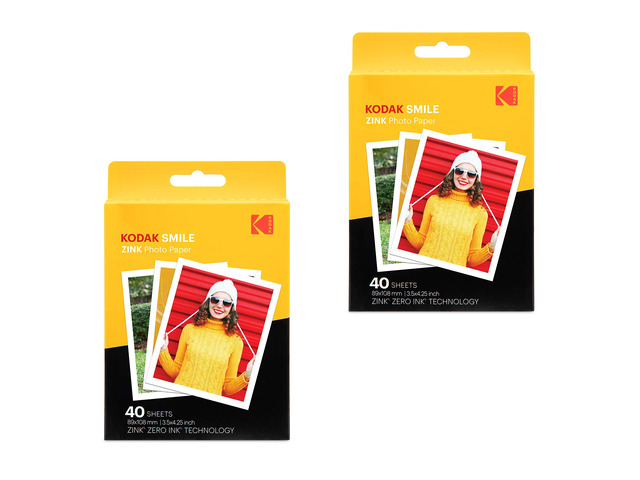 Zink 3.5x4.25 inch Premium Zink Instant Print Photo Paper (80 Sheets) Compatible with Smile Classic Instant Camera