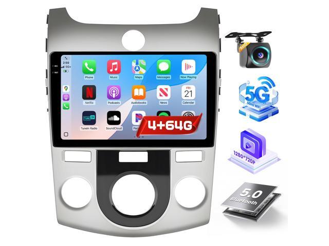[DSP] 4+64G Car Radio for Kia Forte Cerato K3 2008-2012 (Manual A/C), 9' Incell Touchscreen Car Stereo Wireless CarPlay/Android Auto, 5GHz WiFi,...